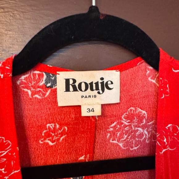 Rouje Red Gabin Floral Midi Wrap Dress - Picture 5 of 9